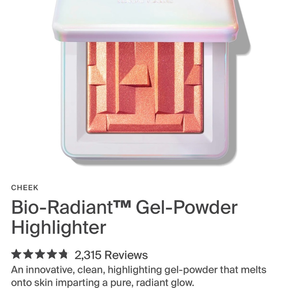 Haus Labs By Lady Gaga Bio-Radiant Gel-Powder Highlighter - Peachy Coral Shimmer